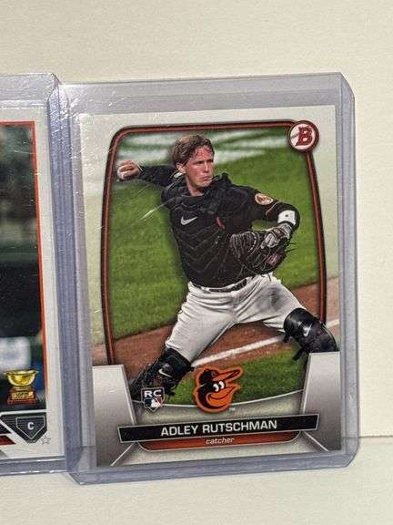 2024 Topps Bo Bichette Single Jumbo Relic Card, 2023 Bowman Gunnar Henderson RC, 2023 Topps Adley Ru