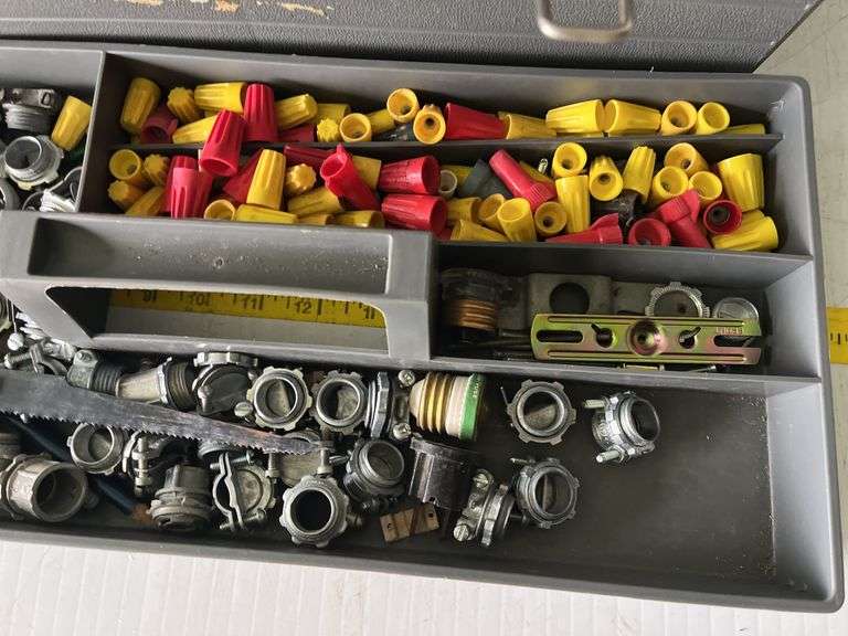 Toolbox with Electrical Supplies