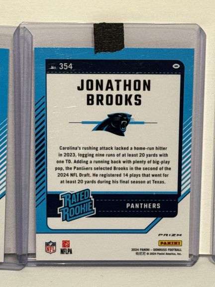 2024 Donruss Optic Rated Rookie Red Pandora Short Print Parallel Refractors of Jonathon Brooks, Roma