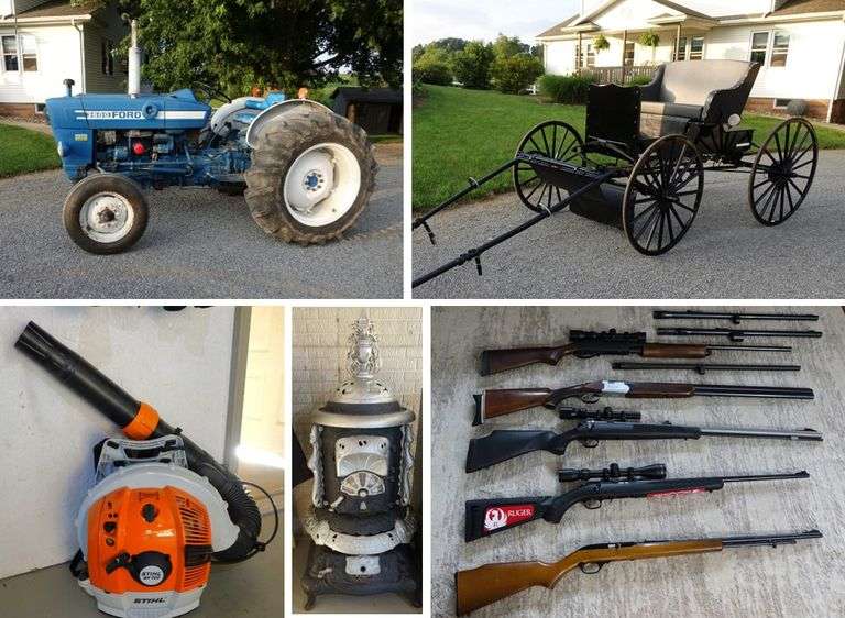 Yoder Tractors, Tools, Guns and Furniture