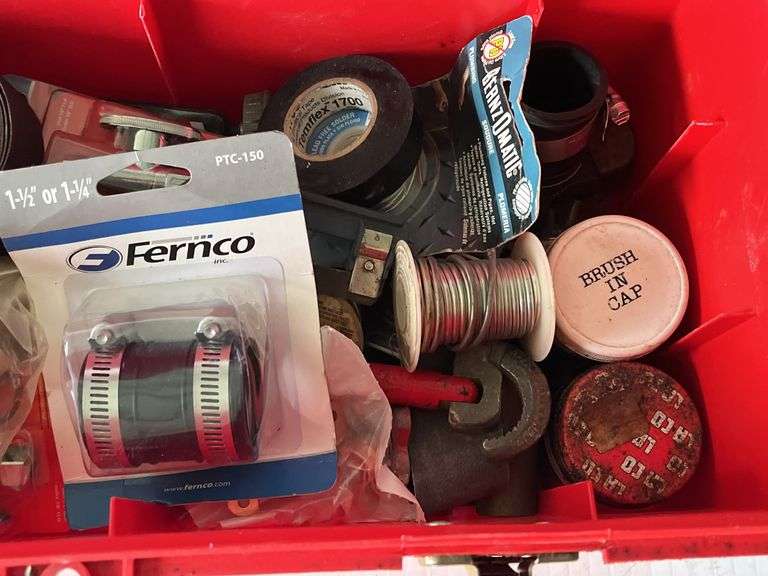Toolbox with Plumbing Supplies