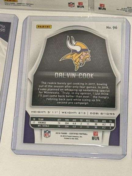 Assortment of NFL Elite Running Backs Sports Cards (8 Cards Total)