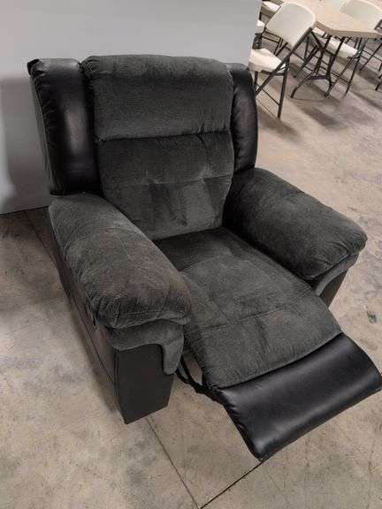 Swade manual rocker recliner with leather accents - great condition