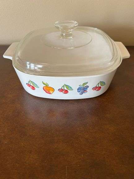CorningWare Fruit Basket A-2-B Casserole Dish with Lid