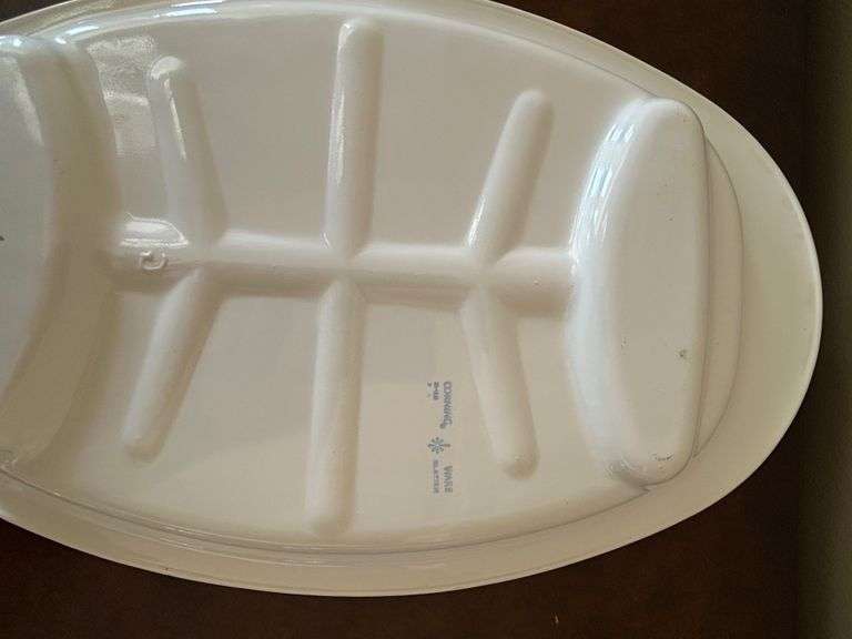 CorningWare Blue Cornflower Oval Serving Platter