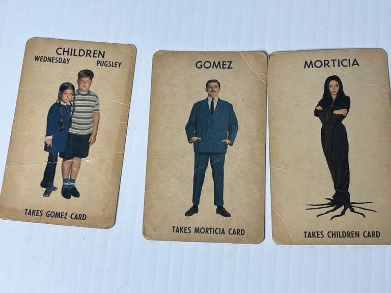 Original 1965 Adams Family Oversized Postcards
