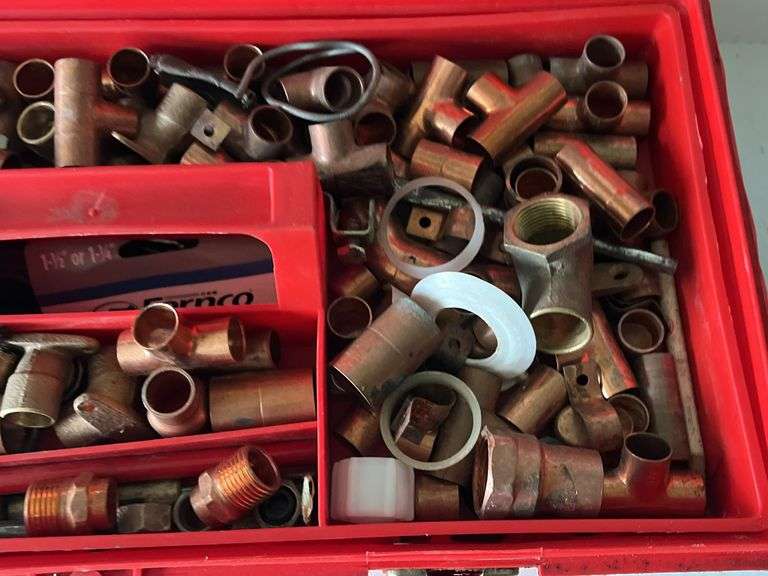 Toolbox with Plumbing Supplies