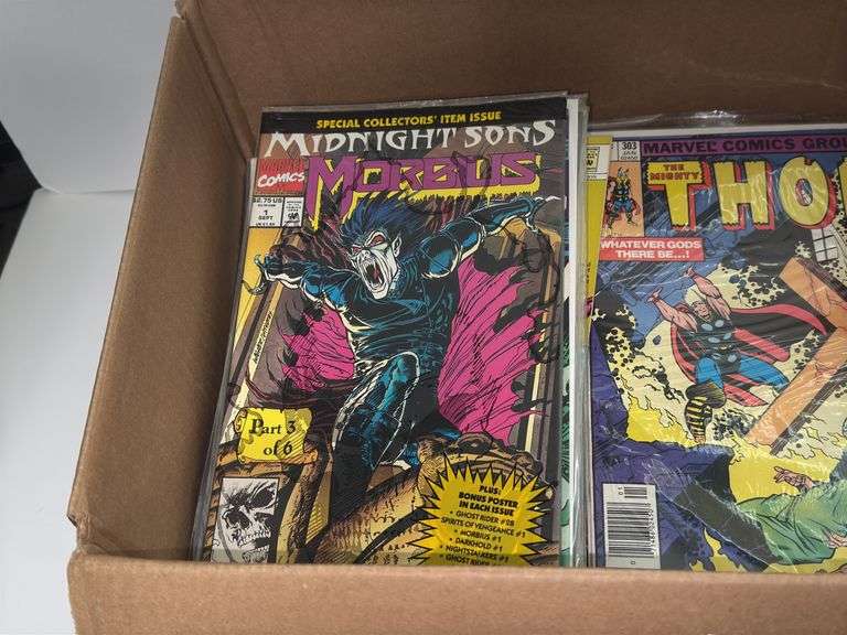 Assortment of Marvel Comics (Includes Spider-Man, Thor, Ghost Rider, Morbius, Fantastic Four, and Mo