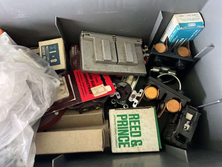 Toolbox with Electrical Supplies