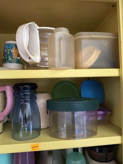 CROCKPOT, CAKE BOWLS, CUPS/WATER BOTLES, AND MORE