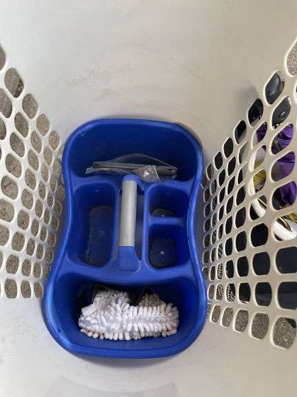 PLASTIC HAMPER, BASKET, UMBRELLAS