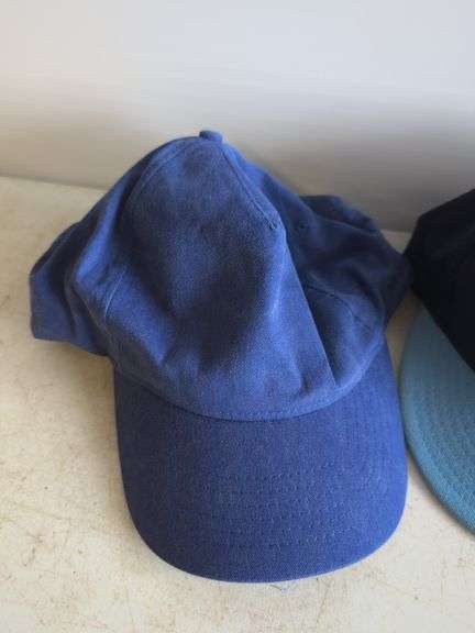 Vintage blue Indians hat and blue hat