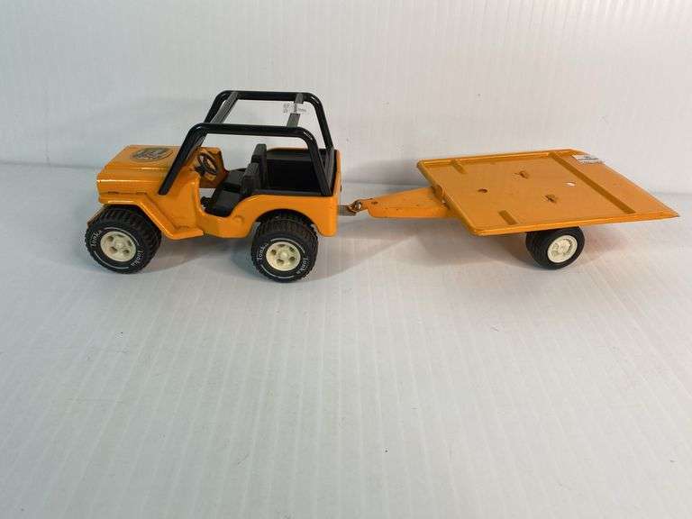 Tonka Bone Bruzzer Jeep & Trailer