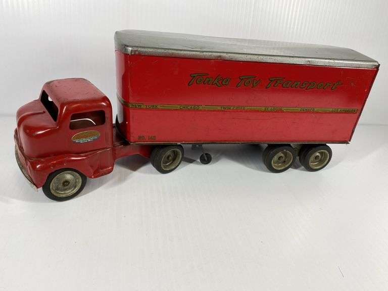 1940s/50s Tonka Toys Transport Tractor Trailer #140