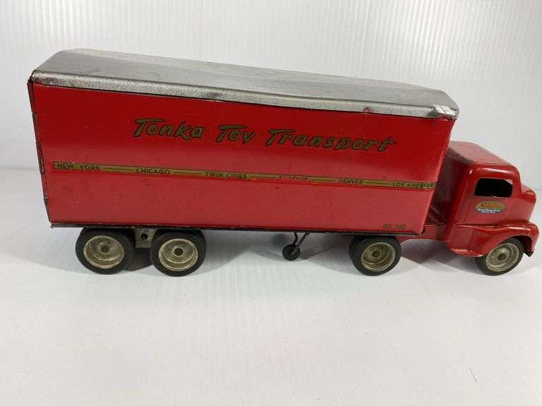 1940s/50s Tonka Toys Transport Tractor Trailer #140