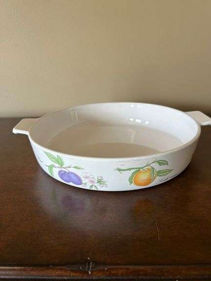 Narumi Neoceram Casserole Dish with Fruit Pattern