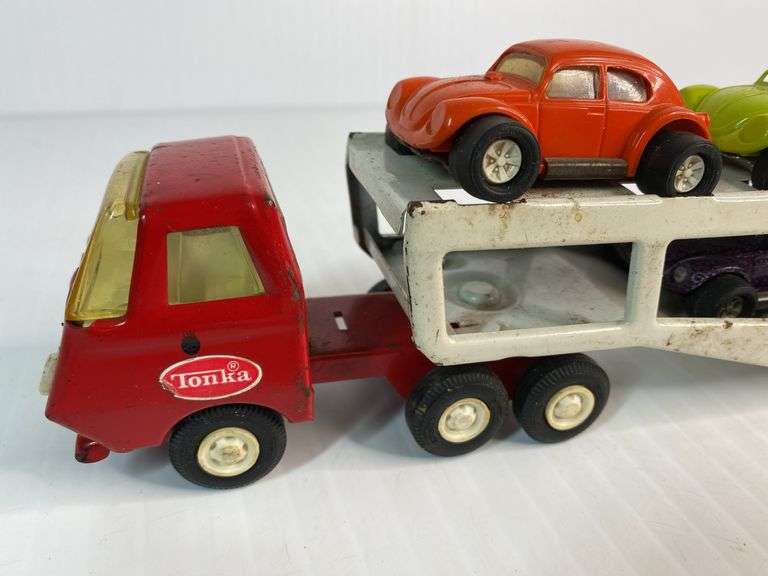 Tonka Mini Car Hauler with 3 Vehicles