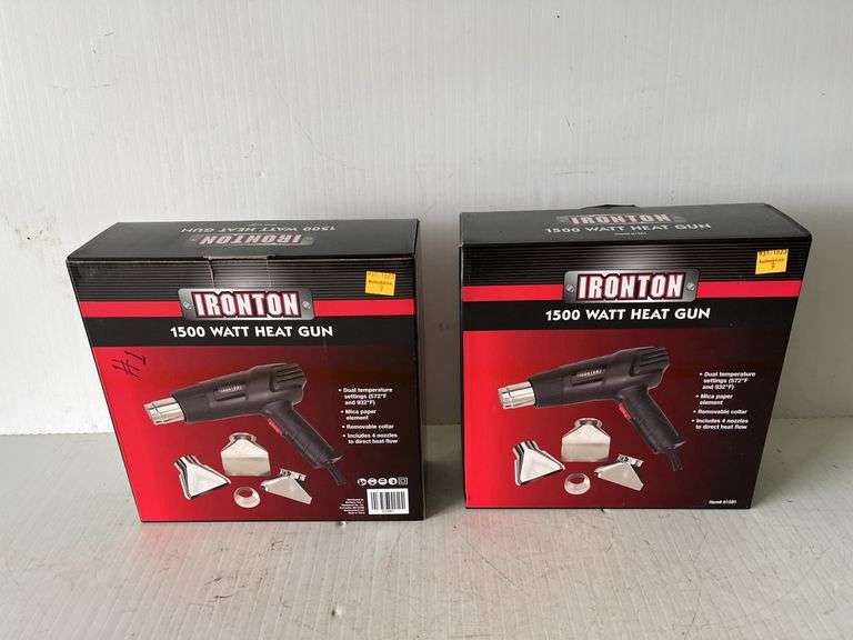 2 Ironton 1500 Watt Heat Guns