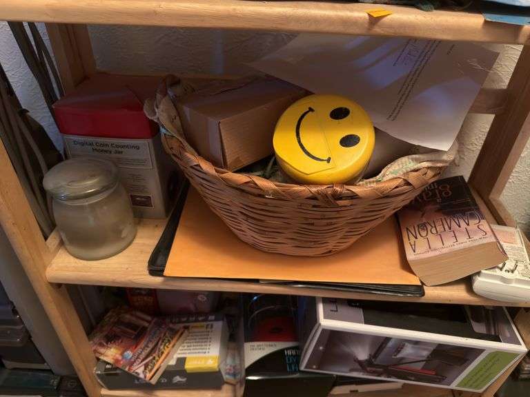 WOODEN DISPLAY SHELF, WALL SHELVES, DECOR, CD'S, AND MORE