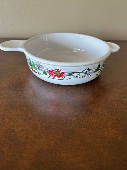 CorningWare Christmas 1988 Employee Piece Grab It Bowl