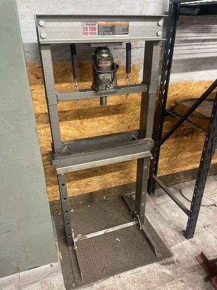 Central machinery 20 ton shop press