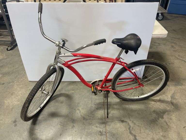 Schwinn Fleet one-speed red bicycle