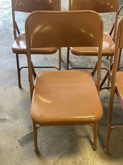 (8) Samsonite metal folding chairs - condition may vary
