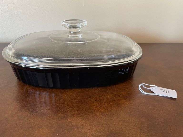 Corning Ware French Black Casserole Dish with Lid