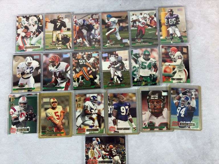 (19) Topps Stadium Club Football First Day Production Cards