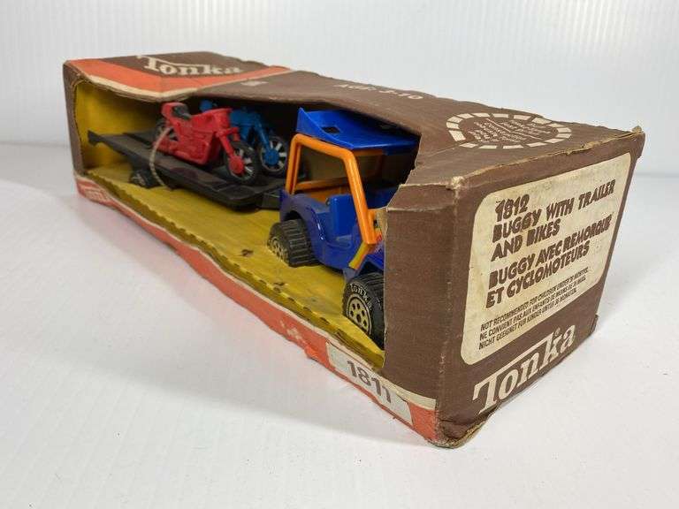 1981 Tonka Buggy with Trailer and Bikes