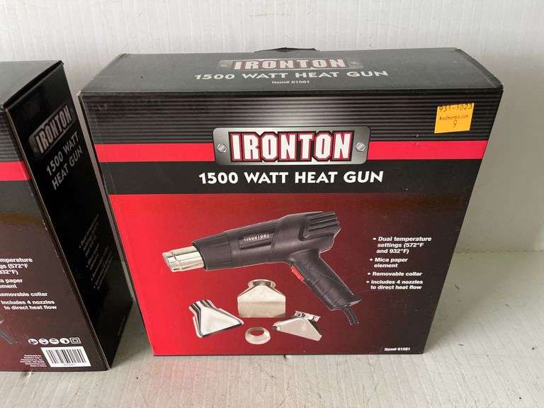2 Ironton 1500 Watt Heat Guns