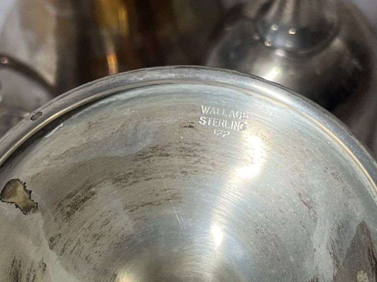 Wallace Sterling Wine Goblets, 1 lb. 2 oz total weight