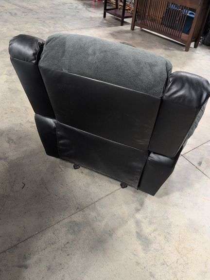 Swade manual rocker recliner with leather accents - great condition