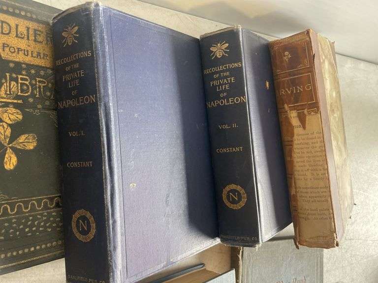 Milk crate of vintage books - see images
