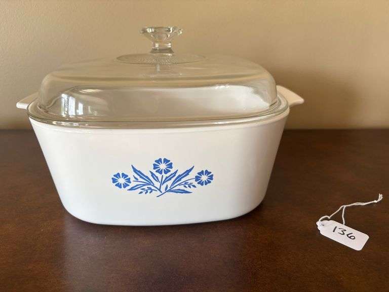 CorningWare Blue Cornflower P-1-B Casserole Dish with Lid