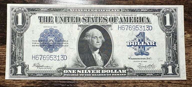 1923 Large Size Silver Certificate Horseblanket Note
