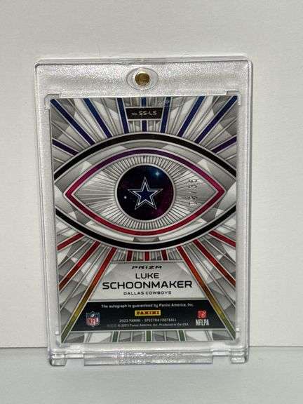 2023 Panini Spectra Spectral Signatures Luke Schoonover Neon Green Autographed Card
