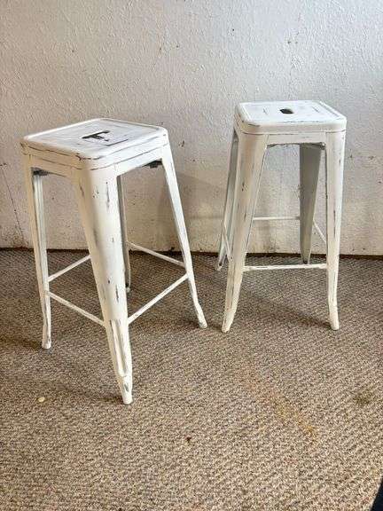 2 Metal Bar Chairs
