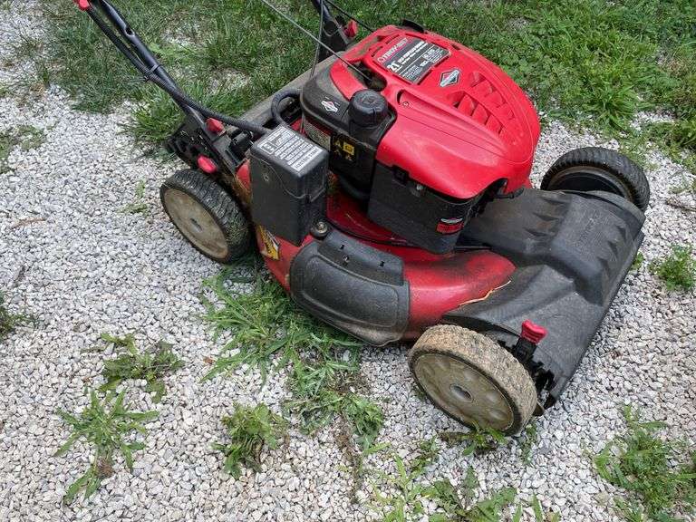 TROY-BILT 21" PUSH MOWER (HAS BAGGER)