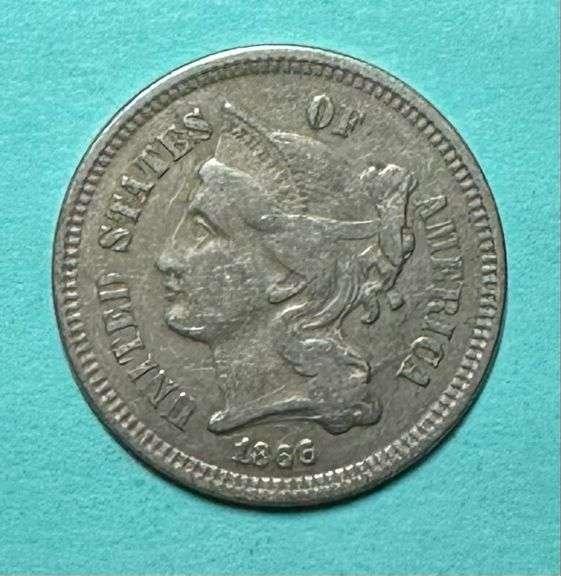 1866 Nickel Three Cent Piece