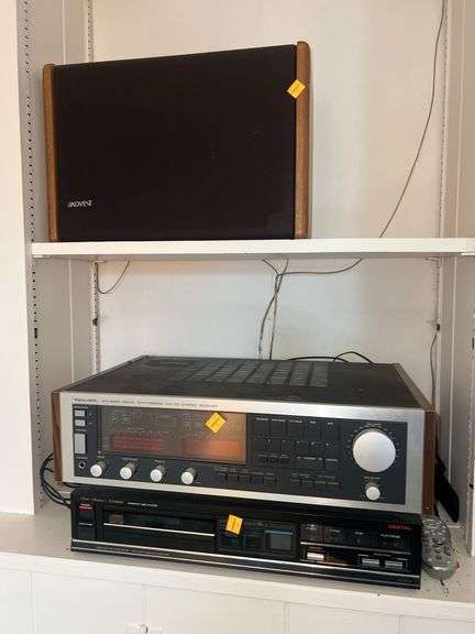 (2) Advent Speakers, Realistic and Fisher Stereos