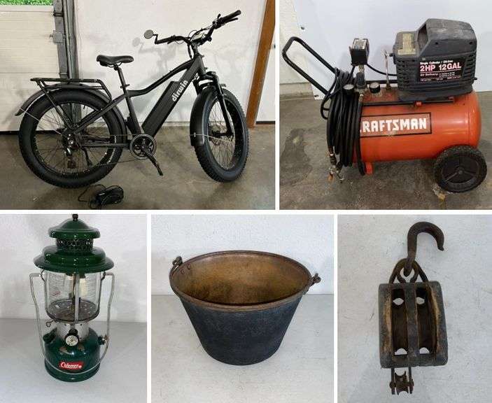 Tractor, Bikes, Antiques a...