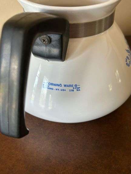 Corning Ware Blue Cornflower Coffee/Tea Pot