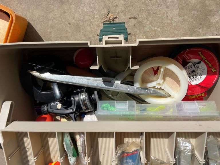 PAIR OF TACKLE TRAYS AND CONTENTS