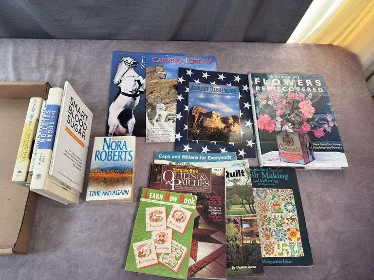 ASSORTED BOOKS-TRAVEL, OBAMA , CRAFTING & more