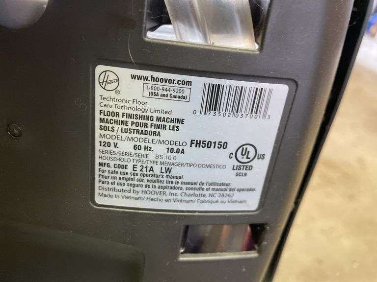 HOOVER POWER SCRUB (WORKS WELL BUT HAS BROKEN RELEASE TAB ON HANDLE)