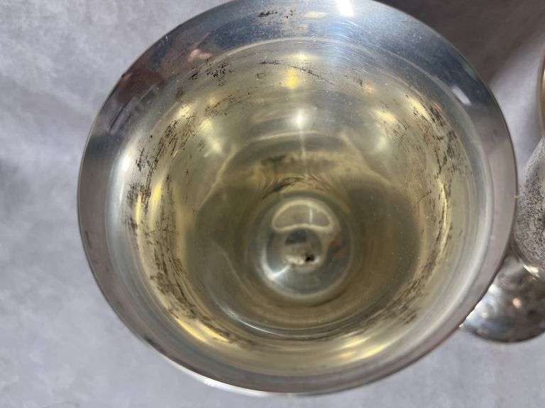 Wallace Sterling Wine Goblets, 1 lb. 1 oz total weight