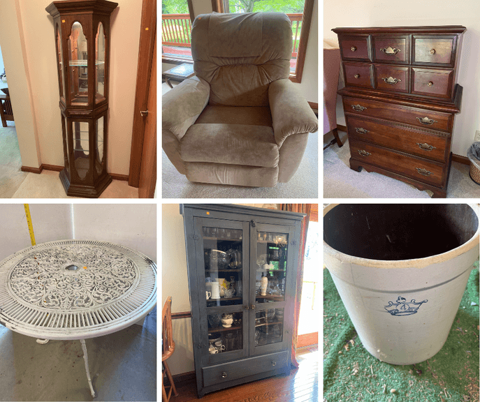 Woodworking Tools, Furniture, Glassware (WV)