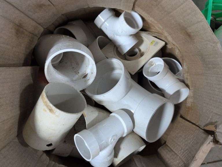 Assortment of PVC pipe fittings