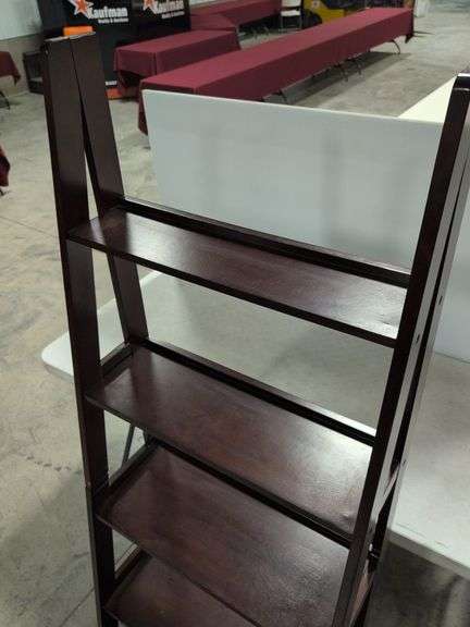 Wooden shelving rack - 26" wide, 17" deep, and 72" tall